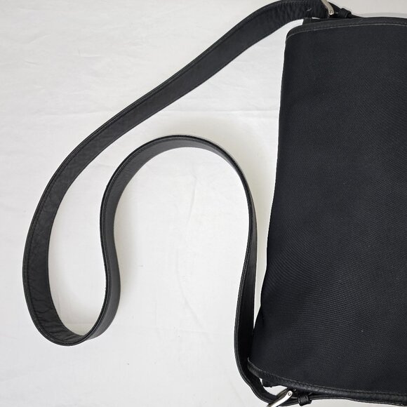 Coach 5118 Track Black Cabriolet Canvas & Leather Crossbody Laptop Messenger - Picture 13 of 16